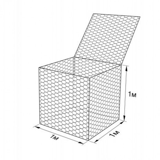 Габион ГСИ-К-1,0х1,0х1,0-С100-2,7/3,7-ЦАММП в Калининград
